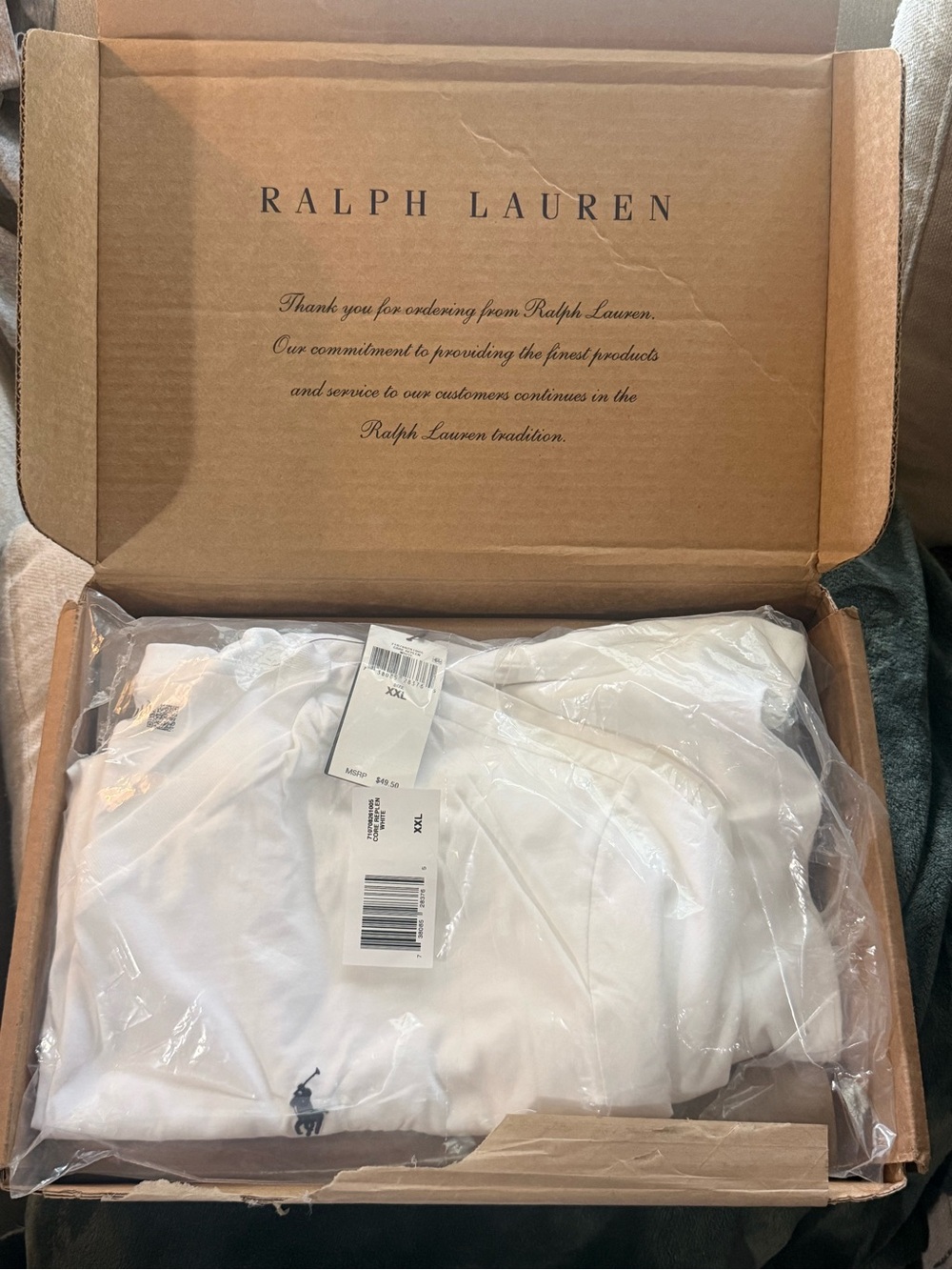 Ralph Lauren White Tee with Polo Pony